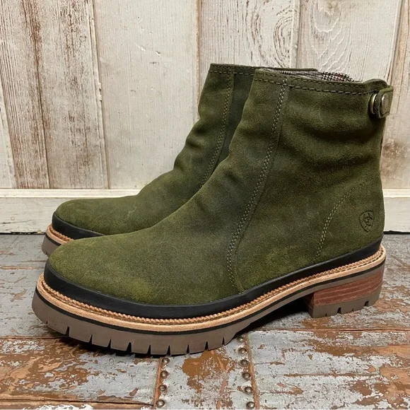 Ariat Leighton WP Casual Boots Olive Night - Picture 1 of 12